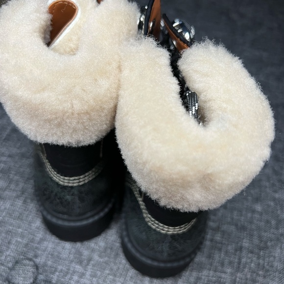 Coach Lorimer Leather Boots in Black - Picture 4 of 7